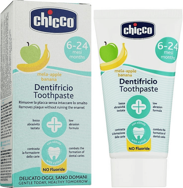 Chicco Dentifricio Mela Banana con Fluoro 50 ml — confronto prezzi