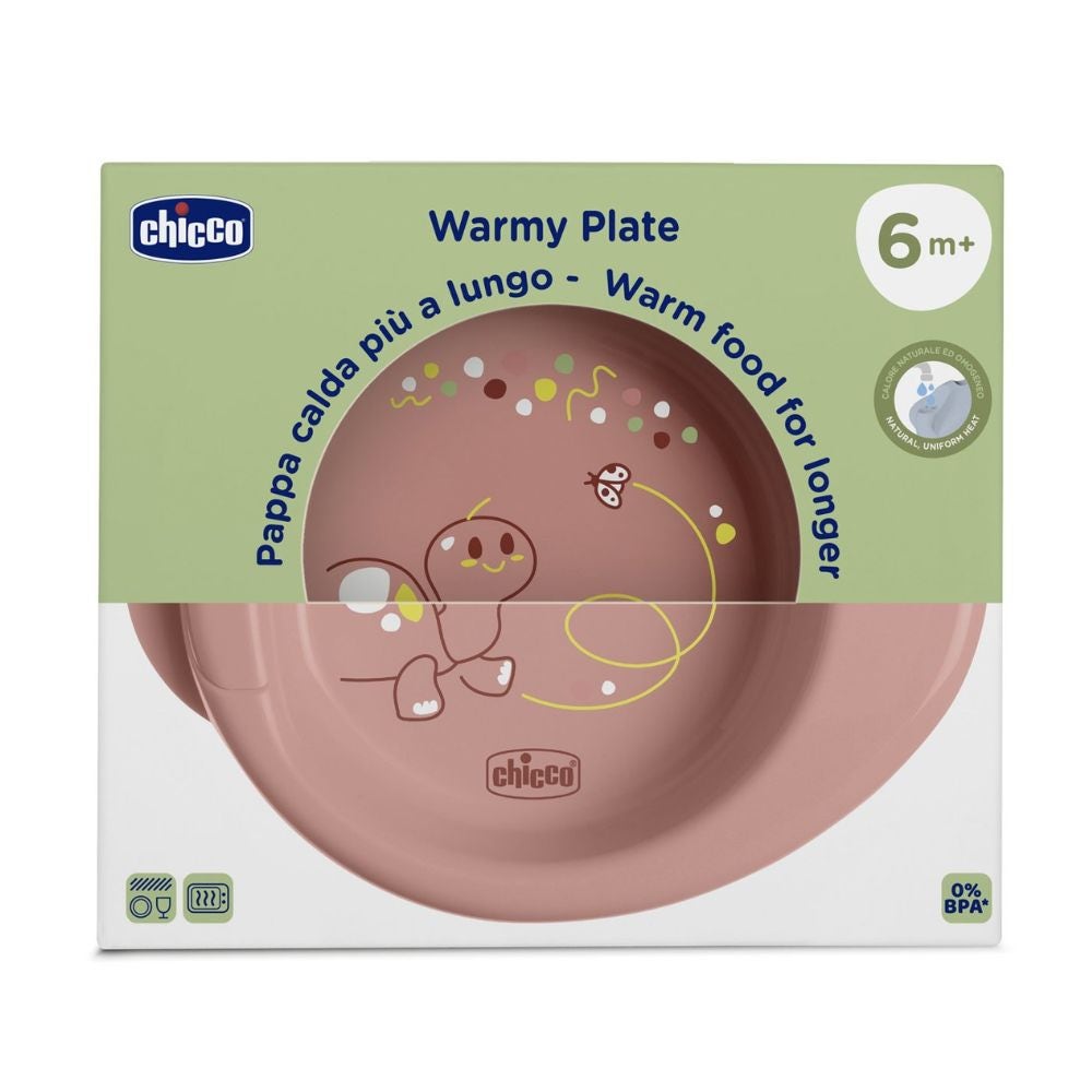 Chicco Warmy Plate Piatto per Pappa Calda 6m+ Rosa, 1 pezzo — confronto prezzi