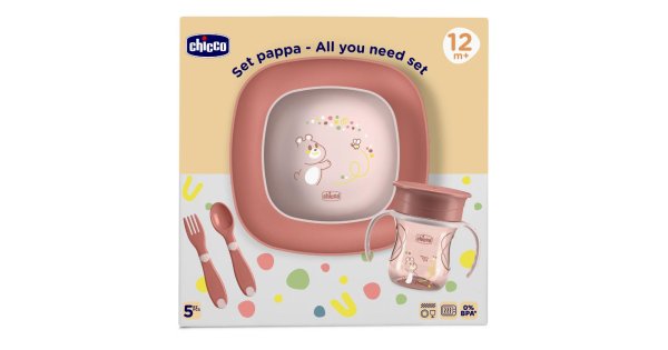 Chicco set pappa 12m+ rosa — confronto prezzi
