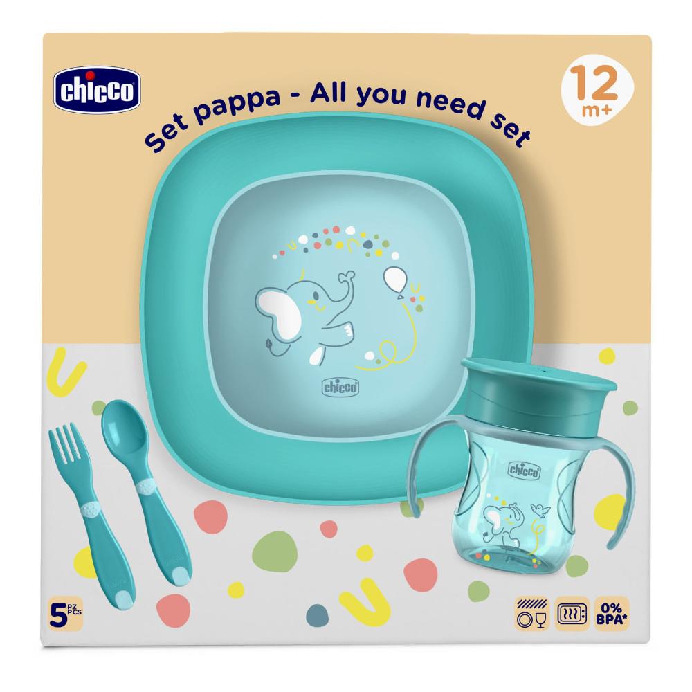 Chicco set pappa 12m+ azzurro — confronto prezzi