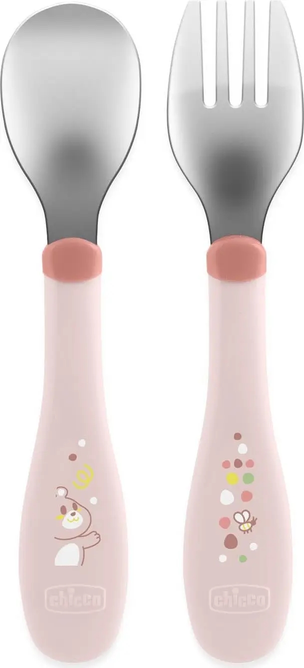 Chicco Set Posate In Acciaio 18m+ Colore Rosa — confronto prezzi