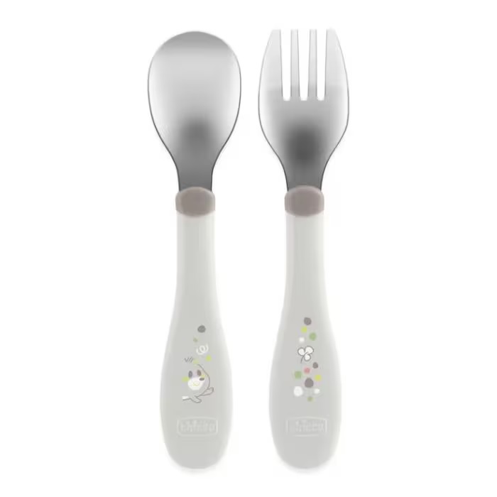 Chicco Set Posatine Inox 18m+ Colore Grigio — confronto prezzi