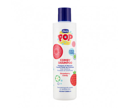 Chicco Pop Shampoo e Balsamo Strawberry Candy 2in1 per Bambini 250 ml
