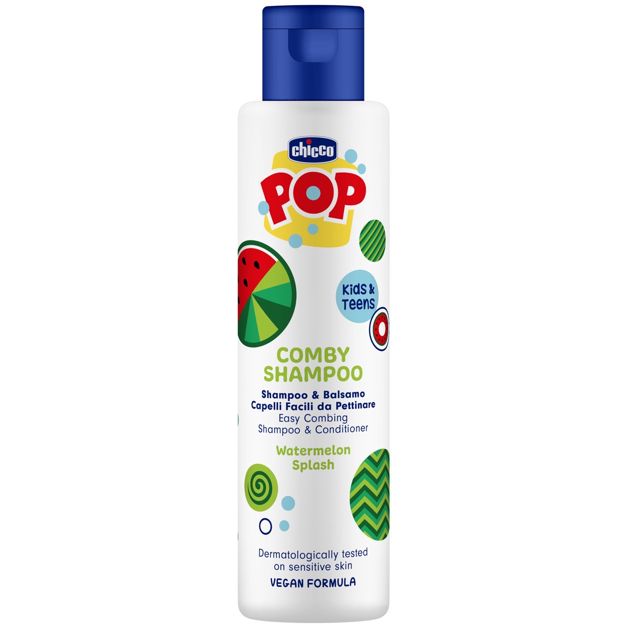Chicco Pop Shampoo e Balsamo 2in1 Anguria per Bambini 250 ml