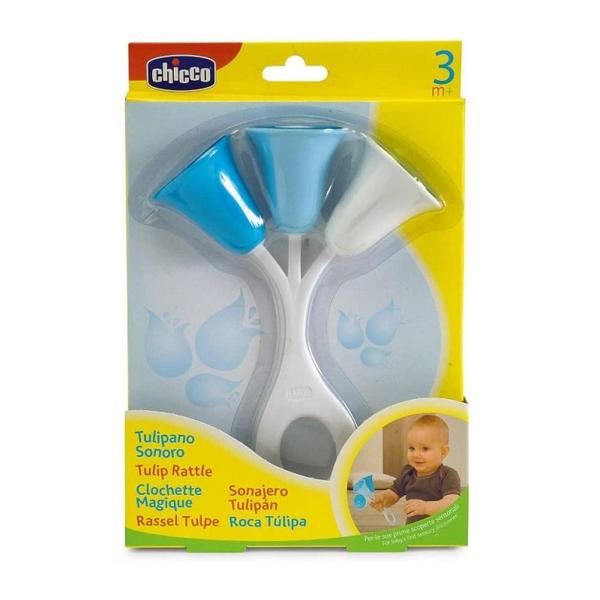 Chicco Gioco Trillino Tulipano Colore Azzurro Giochi per Neonati 3-18 Mesi