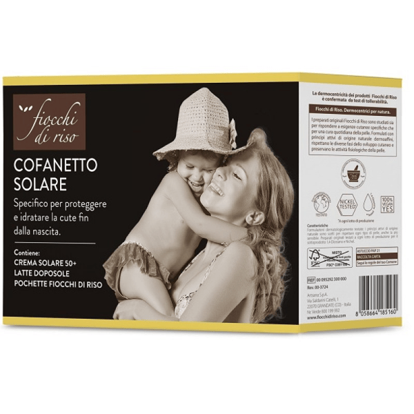 Fiocchi Di Riso Cofanetto Solare Crema Spf50+ 100ml E Latte Doposole 140ml