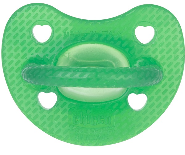 Chicco PhysioForma - Luxe Fluo Succhietto Gommotto 6-16M in Silicone Verde, 1 succhietto — confronto prezzi