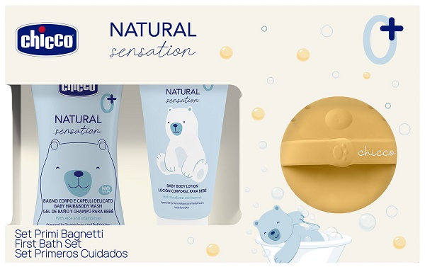 Chicco natural sensation detergente 200 ml + crema + spugna — confronto prezzi