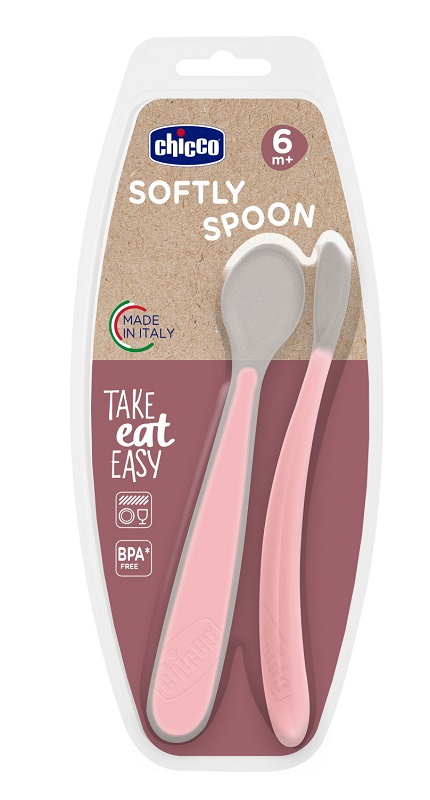 Chicco cucchiaio in silicone doppio rosa 6m+ — confronto prezzi