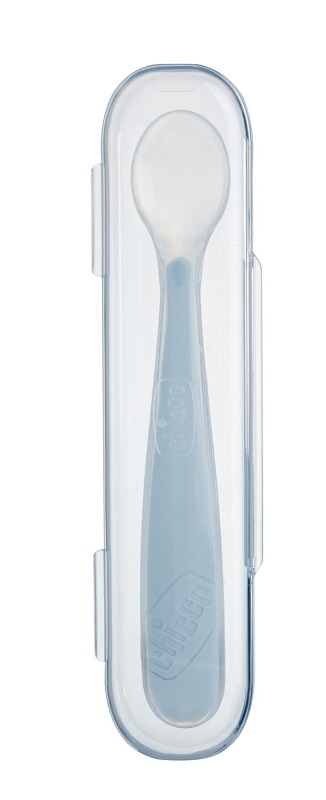 Chicco softly spoon cucchiaio morbido in silicone grigio 6m+ con custodia — confronto prezzi