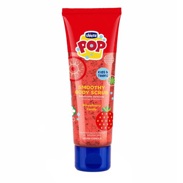 Chicco Pop Scrub Corpo Alla Fragola Esfoliante per Neonati e Bambini 150 ml