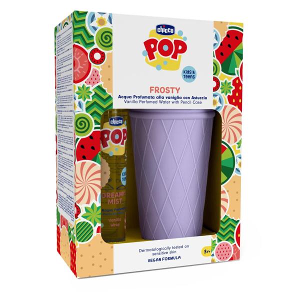 Chicco Pop Acqua Profumata Colonia Per Bambino Flacone 150ml + Astuccio a forma di gelato in silicone in Regalo