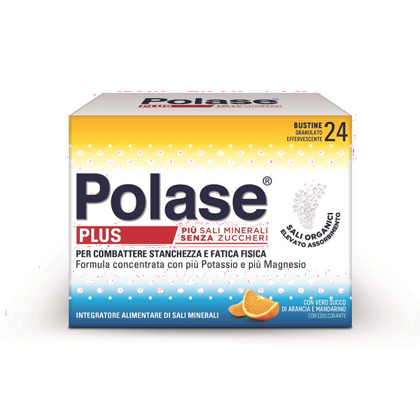 Polase Plus più Magnesio e Potassio Integratore Alimentare Sali Minerali Arancia Mandarino 24 Bustine — confronto prezzi