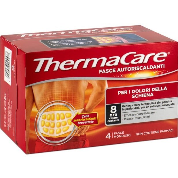 Fascia Autoriscaldante A Calore Terapeutico Thermacare Schiena 4 Pezzi
