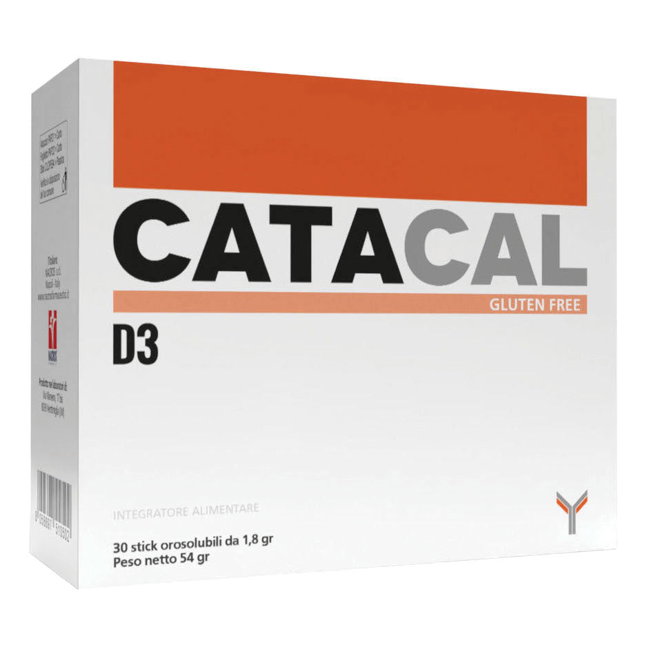 Catacal D3 Integratore Per Ossa Forti E Salute Muscolare 30 Stick Orosolubili