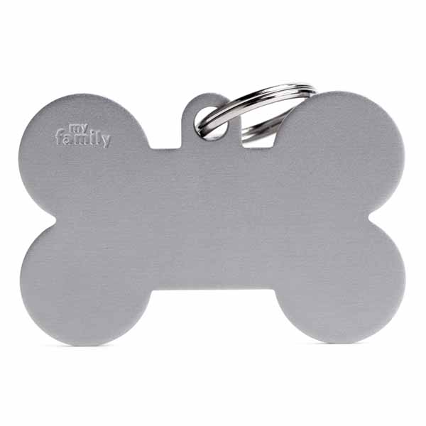 MY FAMILY MEDAGLIETTA OSSO (XL) ALLUMINIO GRIGIO (REF. MFXL08) — confronto prezzi