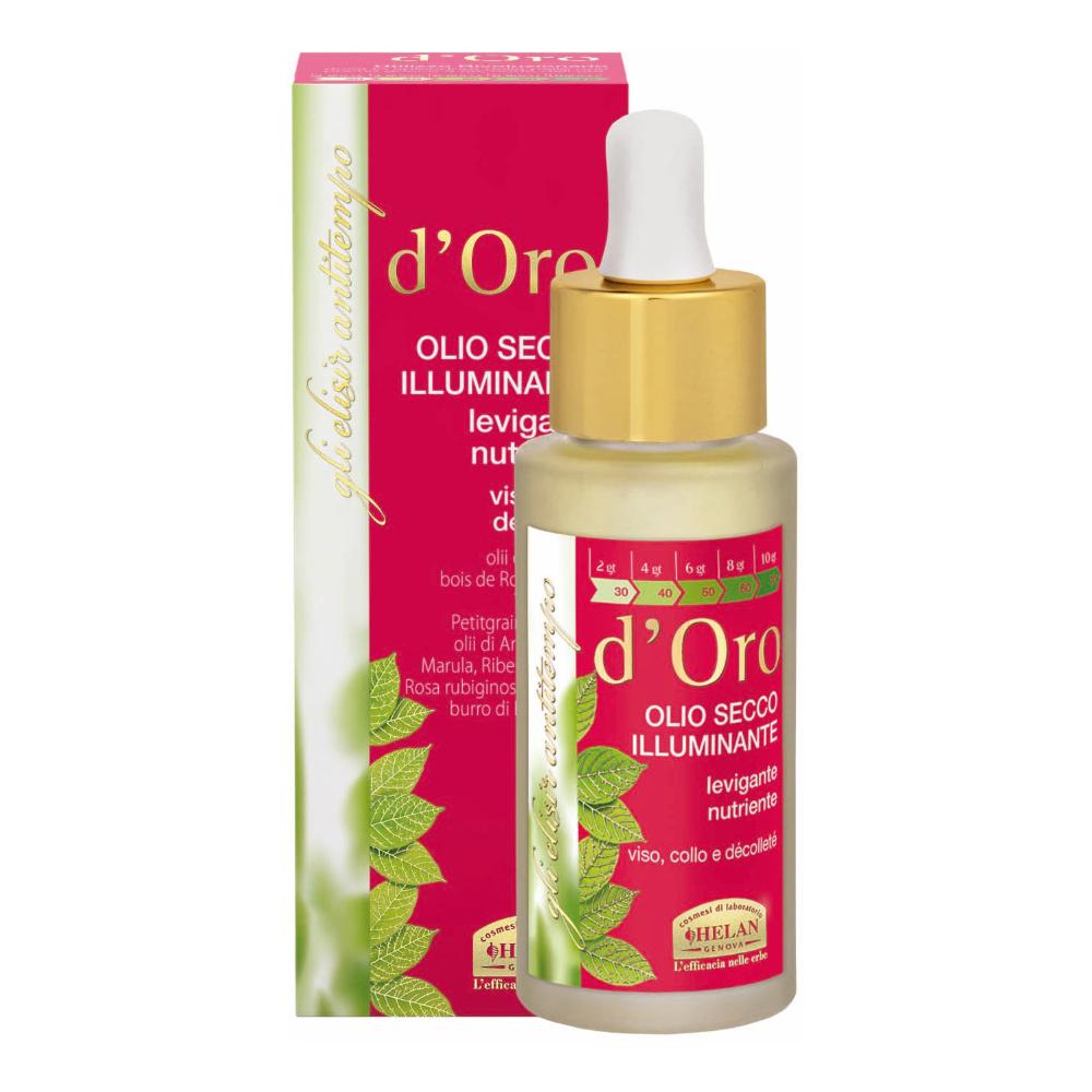 Helan Linea d'Oro Elisir Anti Tempo Olio Viso Secco Illuminante 30ml - Levigante, Nutriente — confronto prezzi