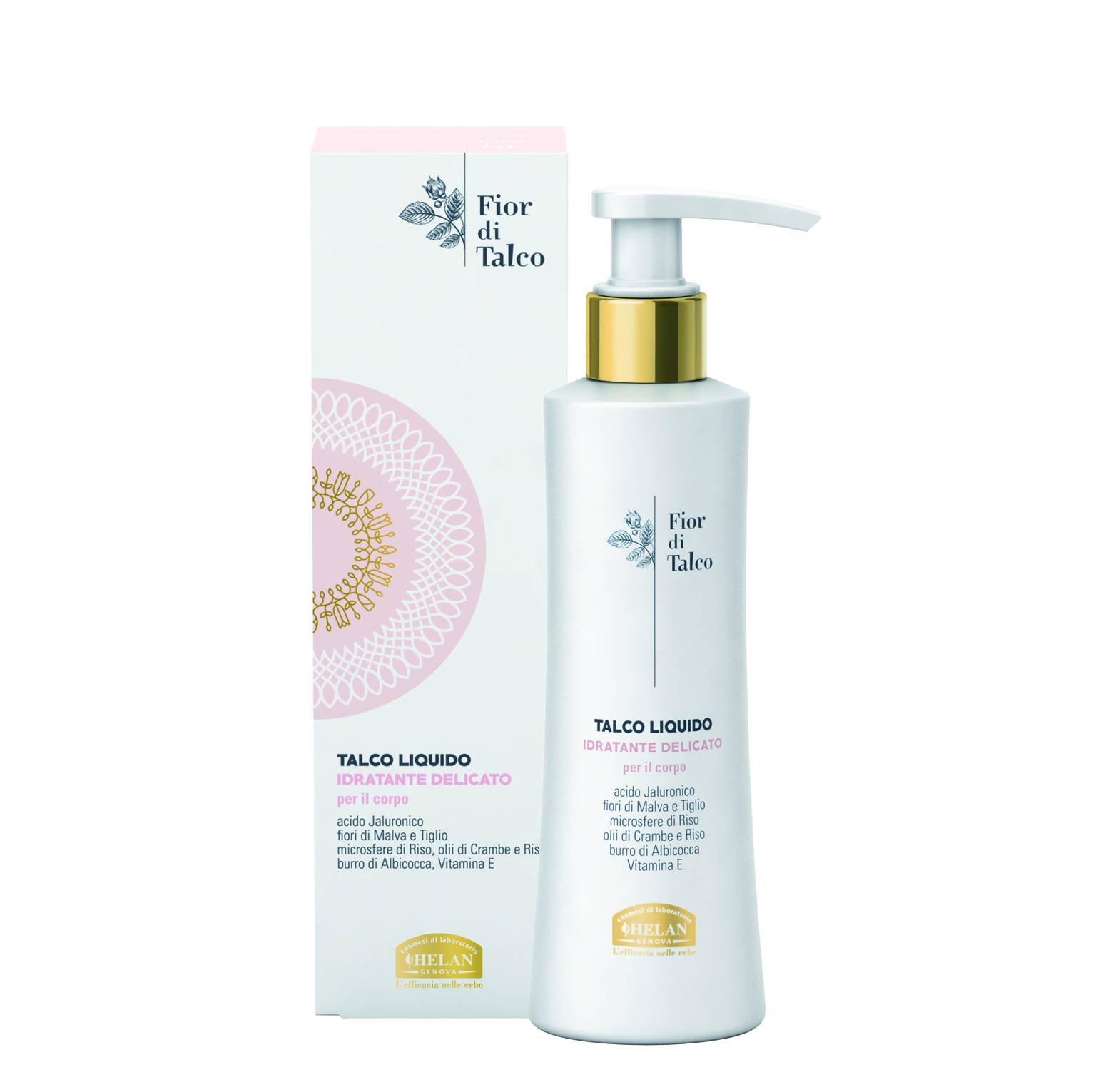 Helan FIOR DI TALCO Talco Liquido Idratante Delicato 200 ml