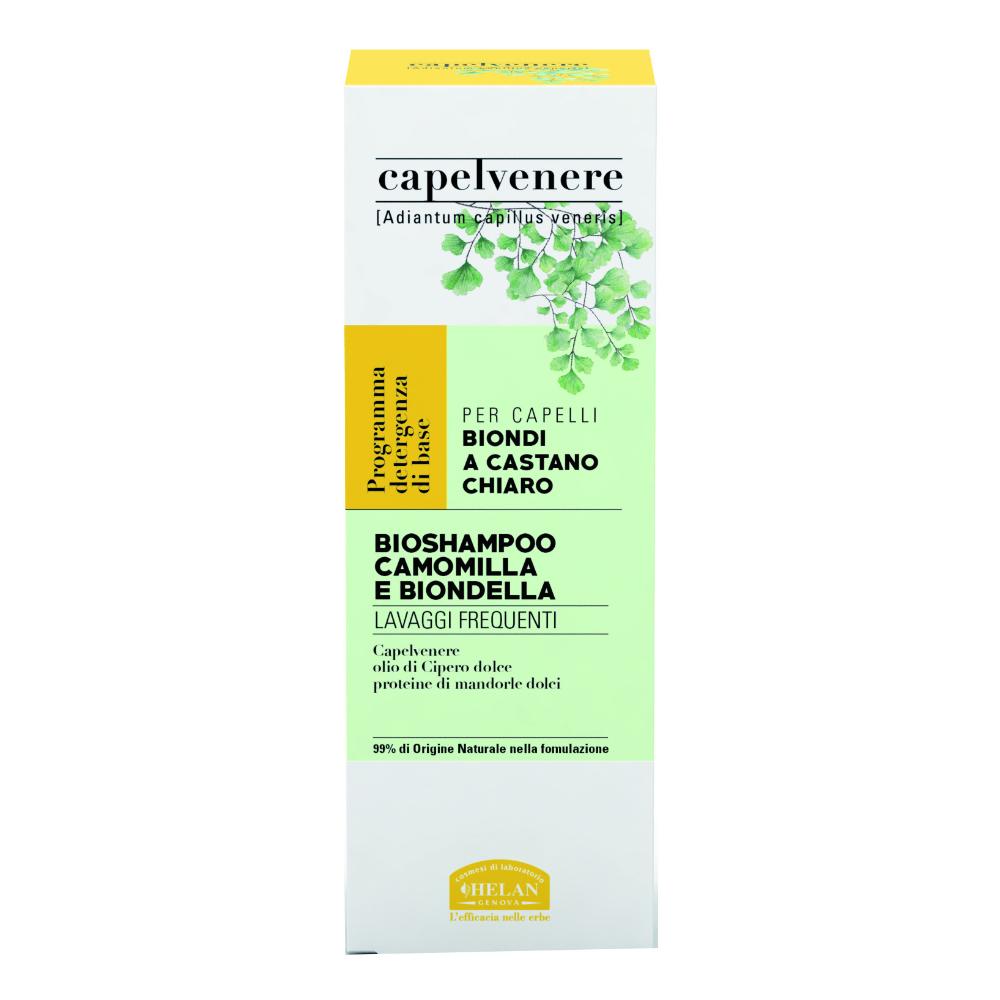 Helan Capelvenere Bio Shampoo Camomilla e Biondella 200ml - Illumina la Tua Chioma con la Dolcezza della Natura