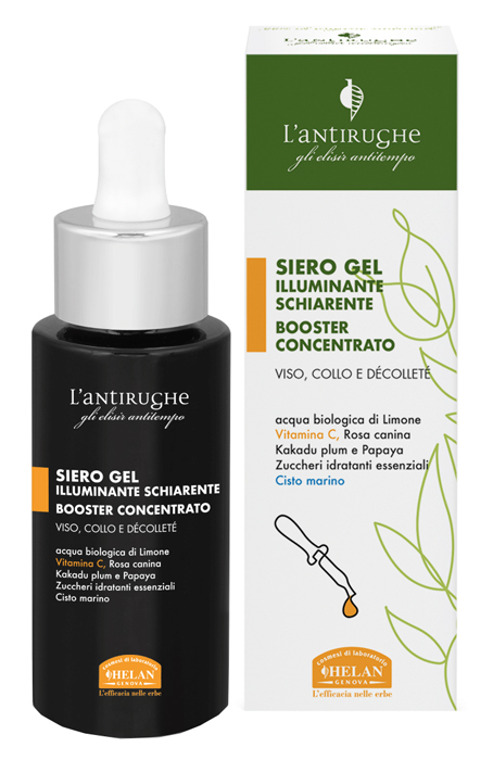Helan Elisir Antitempo L'antirughe Siero Gel Illuminante Schiarente Per Viso Collo E Décollete 30ml
