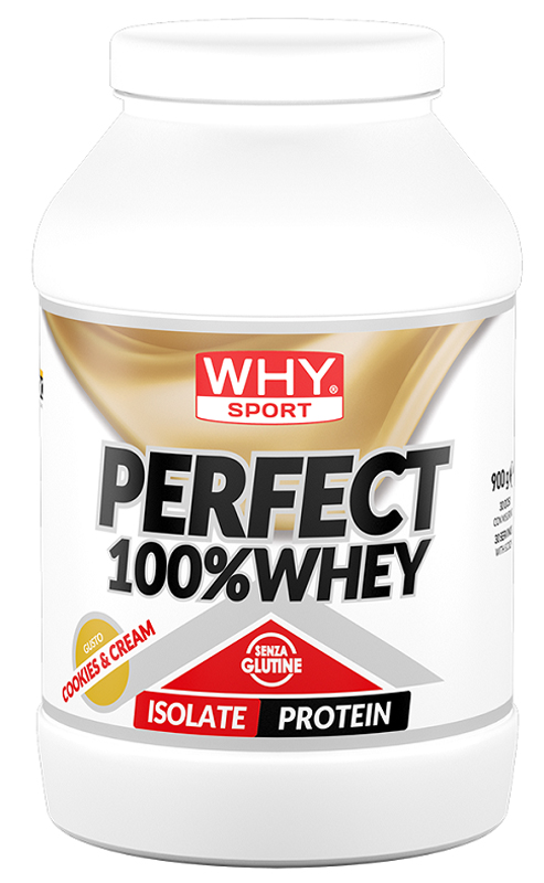 Why Sport Perfect 100% Whey Integratore Di Proteine Per L'attività Sportiva Gusto Cookies & Cream 750 Grammi