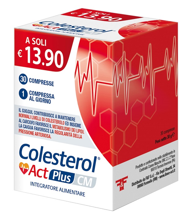 Colesterol Act Plus Cm Integratore Per Il Colesterolo E La Pressione Arteriosa 30 Compresse