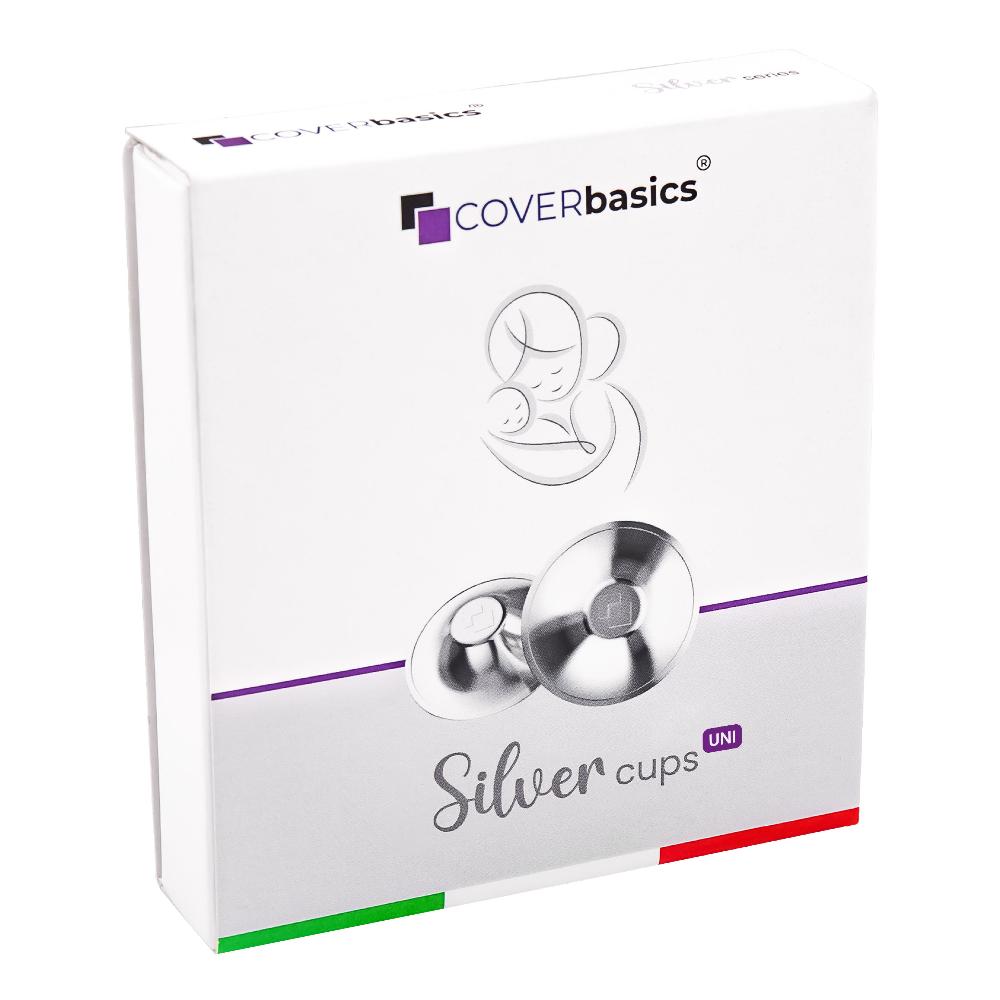 Coverbasics Silver Cups Coppette Paracapezzoli In Argento Per Allattamento Formato Uni 2 Pezzi — confronto prezzi