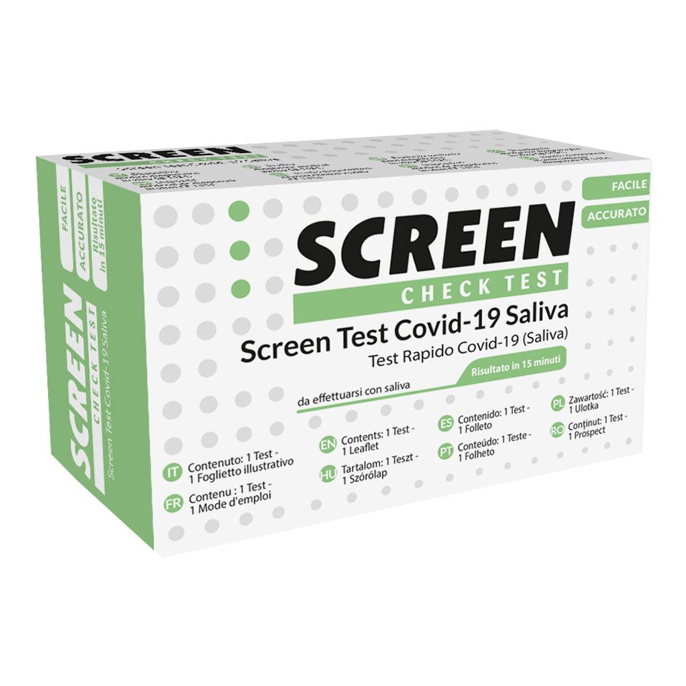 Screen Test Antigenico Rapido Autodiagnostico Covid-19 Sars-Cov-2 Campioni Salivari Selftest Covid Saliva 1 pz Altro — confronto prezzi