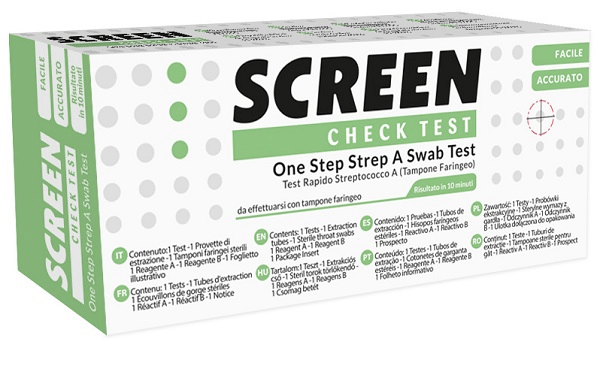 Strep A Antigen Test Autodiagnostico Streptococco 1 Pezzo