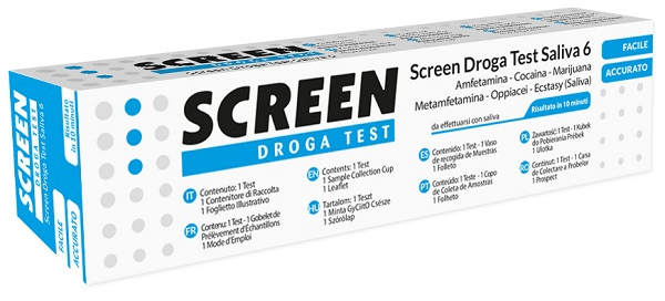 Screen Droga Test Saliva 6 Test Multidroghe Rilevazione 6 Sostanze — confronto prezzi