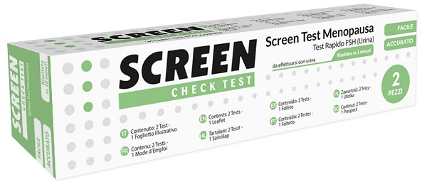 Screen Check Test Menopausa Rilevazione Ormone FSH 2 Pezzi