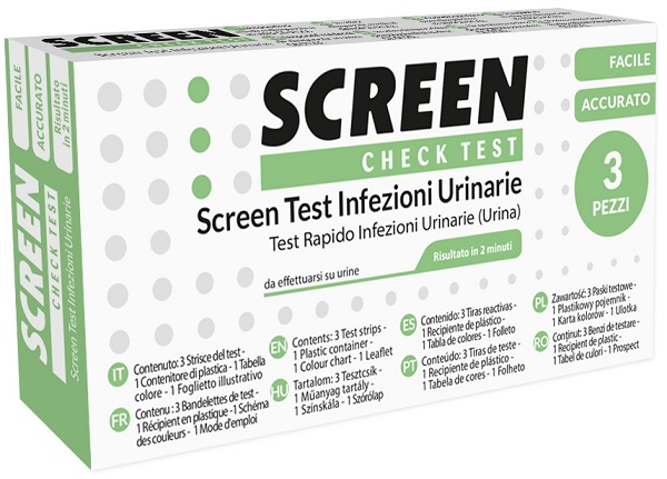 Test per l'individuazione rapida di leucociti sangue nitrito e proteina nell'urina screen check test infezioni vie urinarie 3 pezzi