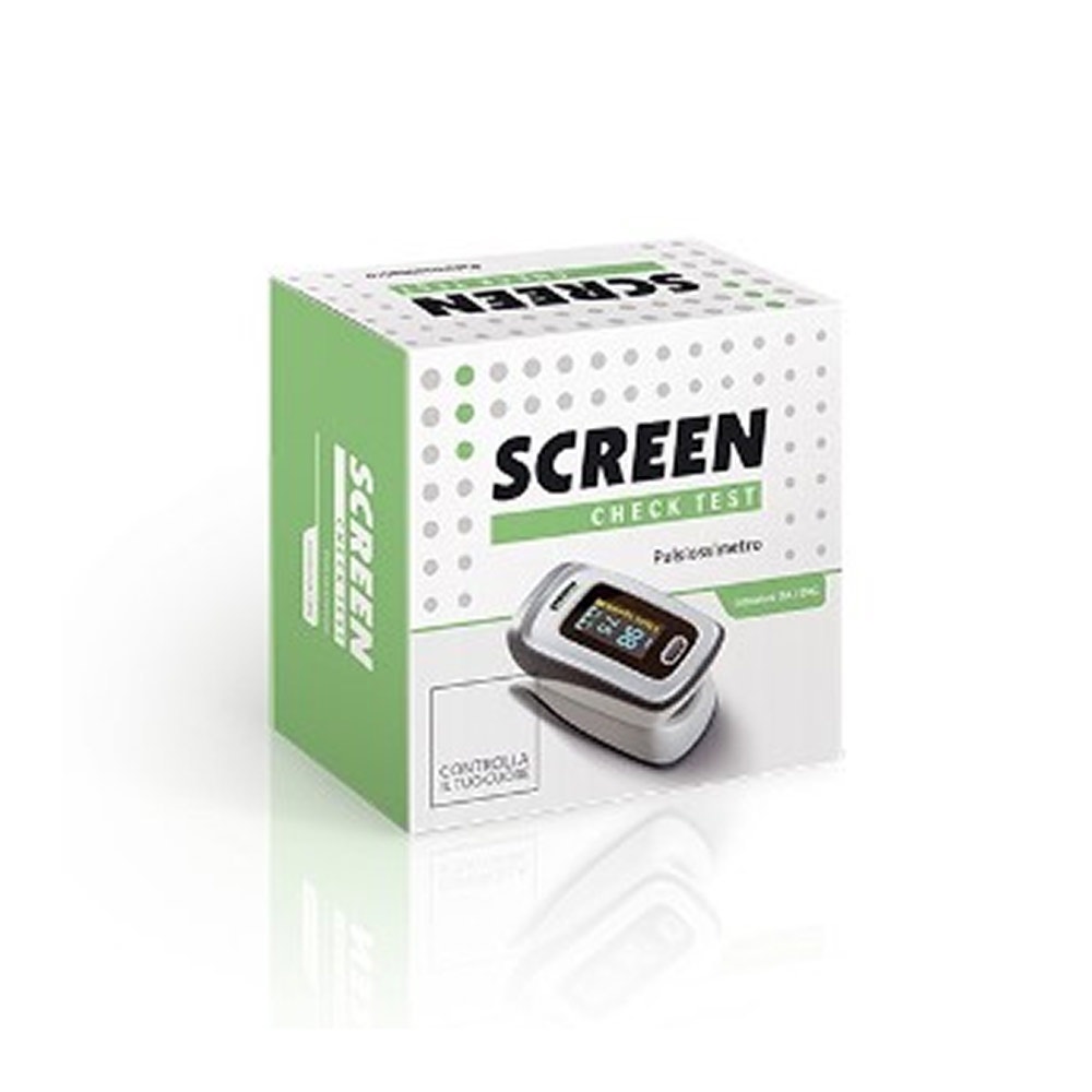 Screen Pharma Pulsiossimetro Misurazione Saturazione Ossigeno Saturimetro