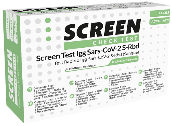Test sierologico rapido autodiagnostico covid-19 anticorpi igg sars-cov-2 nel sangue