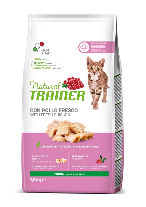 Trainer Gatto Natural Young Pollo 1,5 Kg
