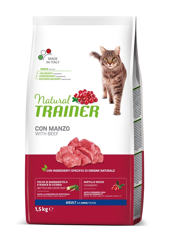 TRAINER NATURAL GATTO ADULT MANZO 1,5KG
