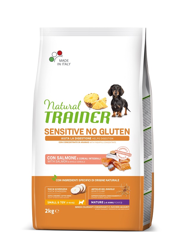 Trainer Cane Natural Sensitive Mature Mini Salmone 2 Kg