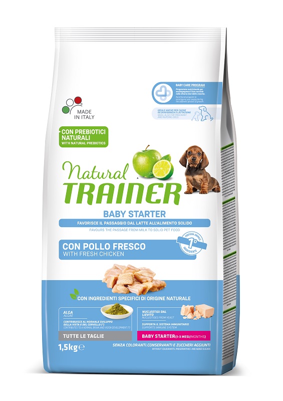 TRAINER NATURAL CANE ALL SIZE BABY STARTER CARNI BIANCHE 1,5KG