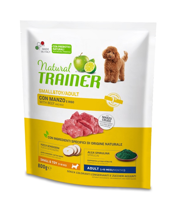 TRAINER NATURAL CANE SMALL/TOY ADULT MANZO 800GR — confronto prezzi