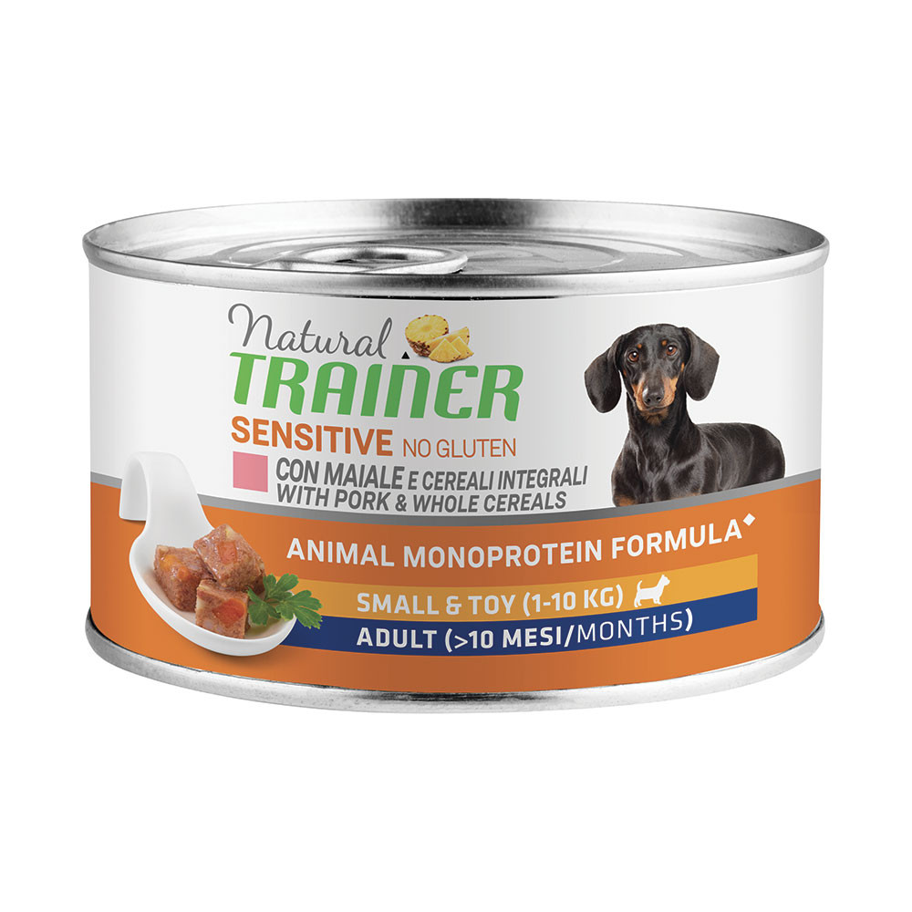 Trainer Cane Natural Sensitive Adulto Mini Maiale &amp; Cereali 150 Gr