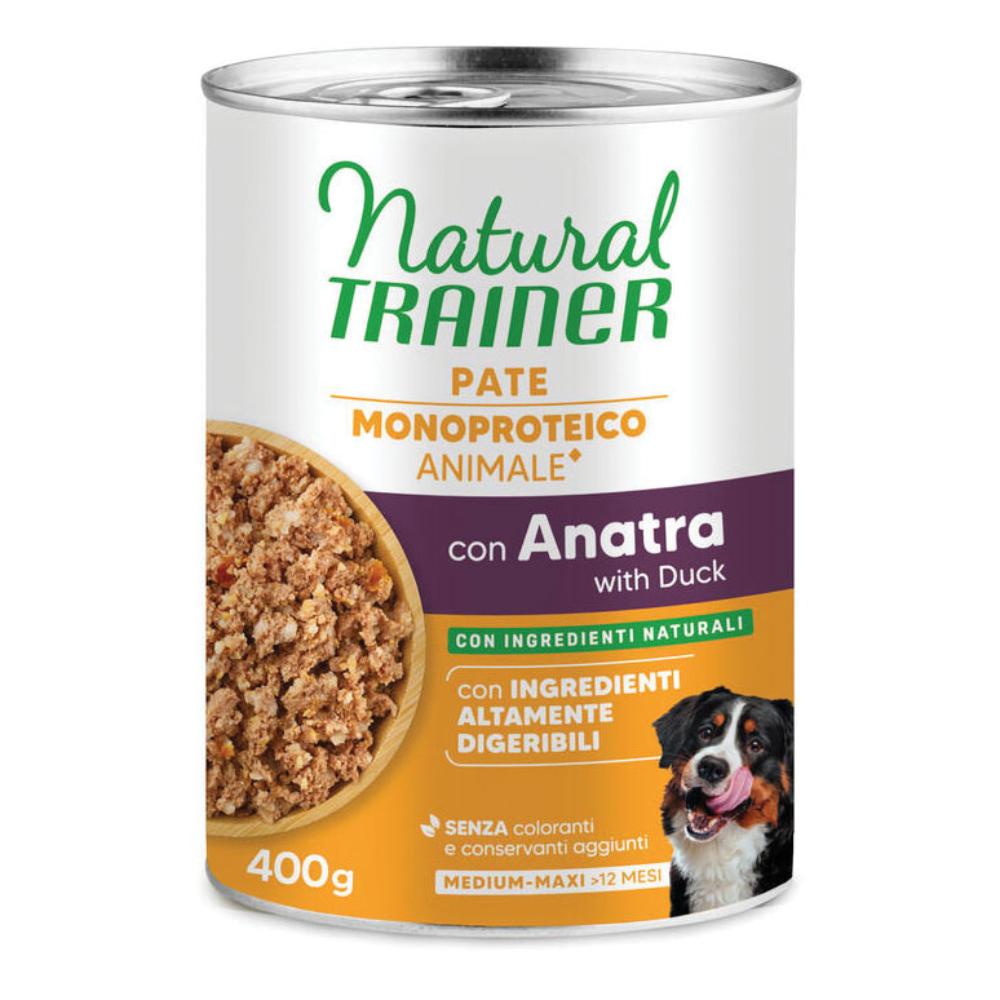 Trainer Cane Natural Sensitive Adulto Medium&amp;Maxi Anatra &amp; Cereali 400 Gr