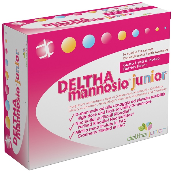 DELTHA MANNOSIO JUNIOR 14 Bustine per le vie urinarie dei bambini 42 g Polvere soluzione orale — confronto prezzi