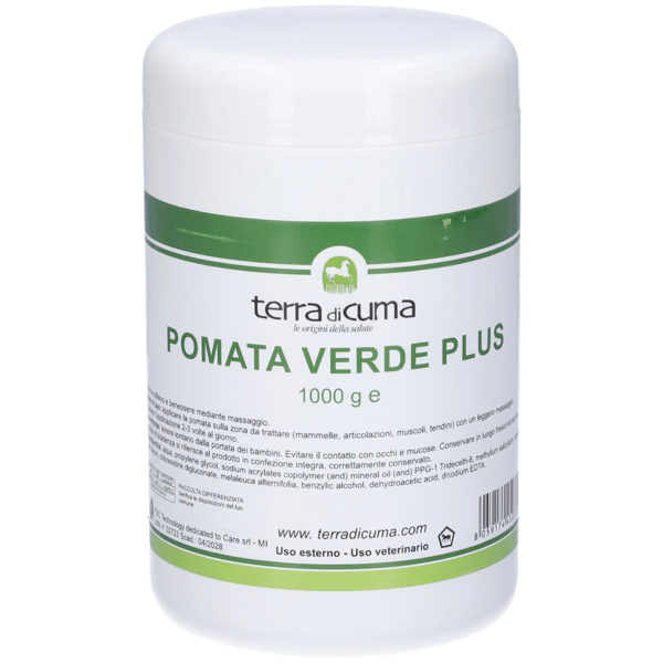 Terra Di Cuma Pomata Verde Plus Lenitiva Cavalli 500g