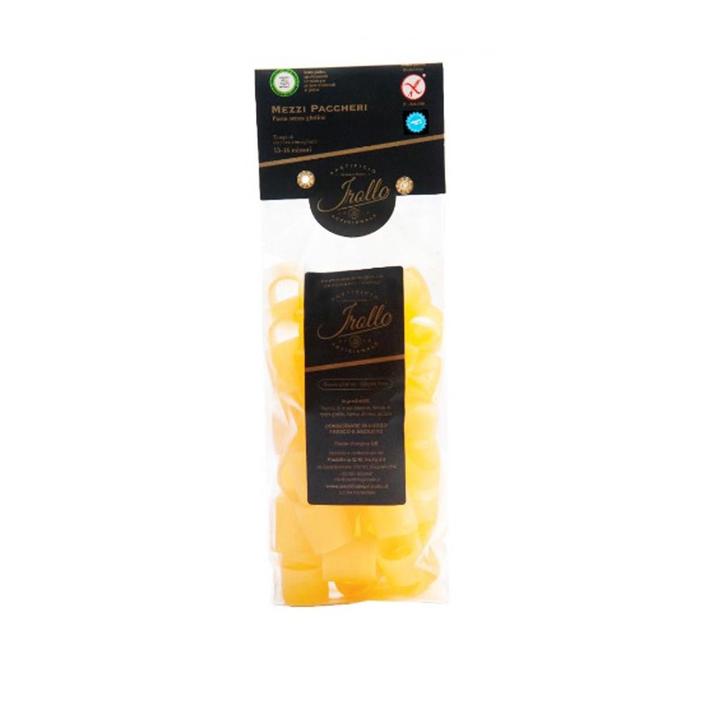 Mezzi Paccheri Rigati Senza Glutine - Pastificio Irollo 400 g