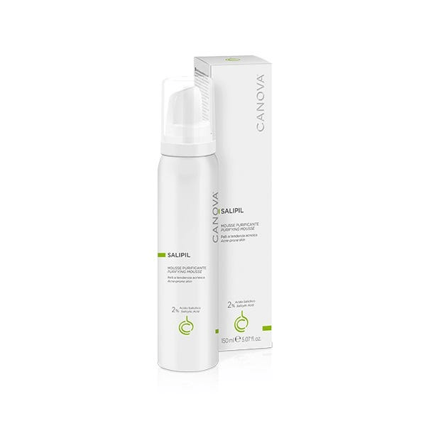 Canova Salipil Mousse Detergente Viso e Corpo Pelle Acneica 150 ml
