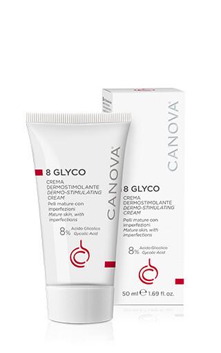 Canova 8 Glyco Crema Dermostimolante a Base di Acido Glicolico 8% 50 ml
