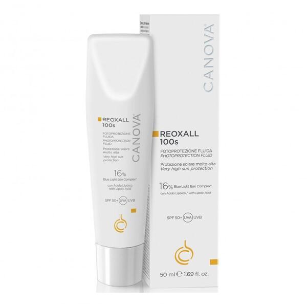 Pergarm Reoxall Fluid Emulsione Solare Viso e Corpo SPF 50+ Protezione Molto Alta 50 Ml