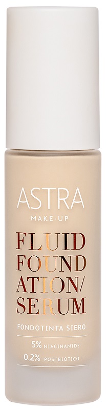 Astra Fluid Foundation Serum 01 Fair Fondotinta Siero Leggero Idratante E Coprente 19ml