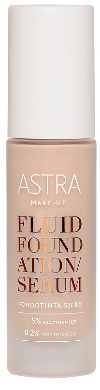Astra Fluid Foundation Serum 02 Light Fondotinta Siero Leggero Idratante E Coprente 19ml