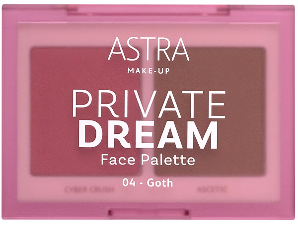Astra Make-Up Private Dream Face Palette Blush + Bronzer Tonalità 04 Goth 1 pz Make up